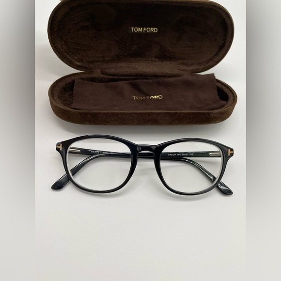 EUC Tom Ford Unisex 50mm Black Frame Eyeglasses - Picture 2 of 9